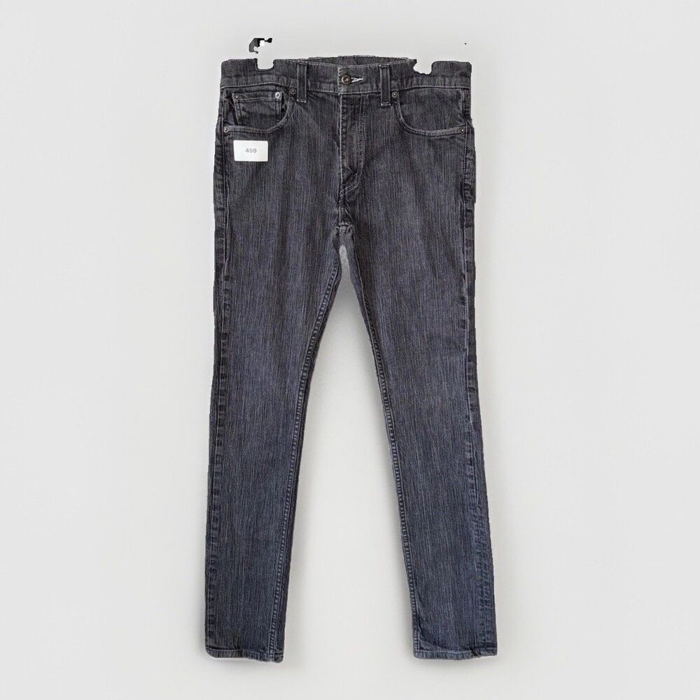 Levi's 511 Slim Jeans Mens 32x34 Fits 32 Waist Grey Stretch Cotton Denim Pants